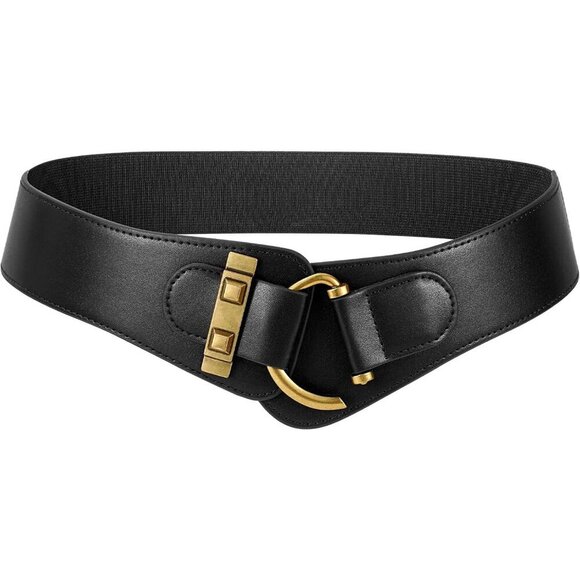 Women\'s Vintage Stretchy Waist Belt Elastic Wide Waistband for Dresses main image 5